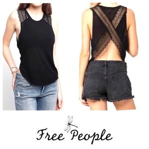 Free People Peony Lace Tank Top